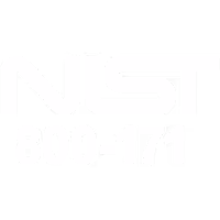 NIST 800-171 text logo in white on black background.